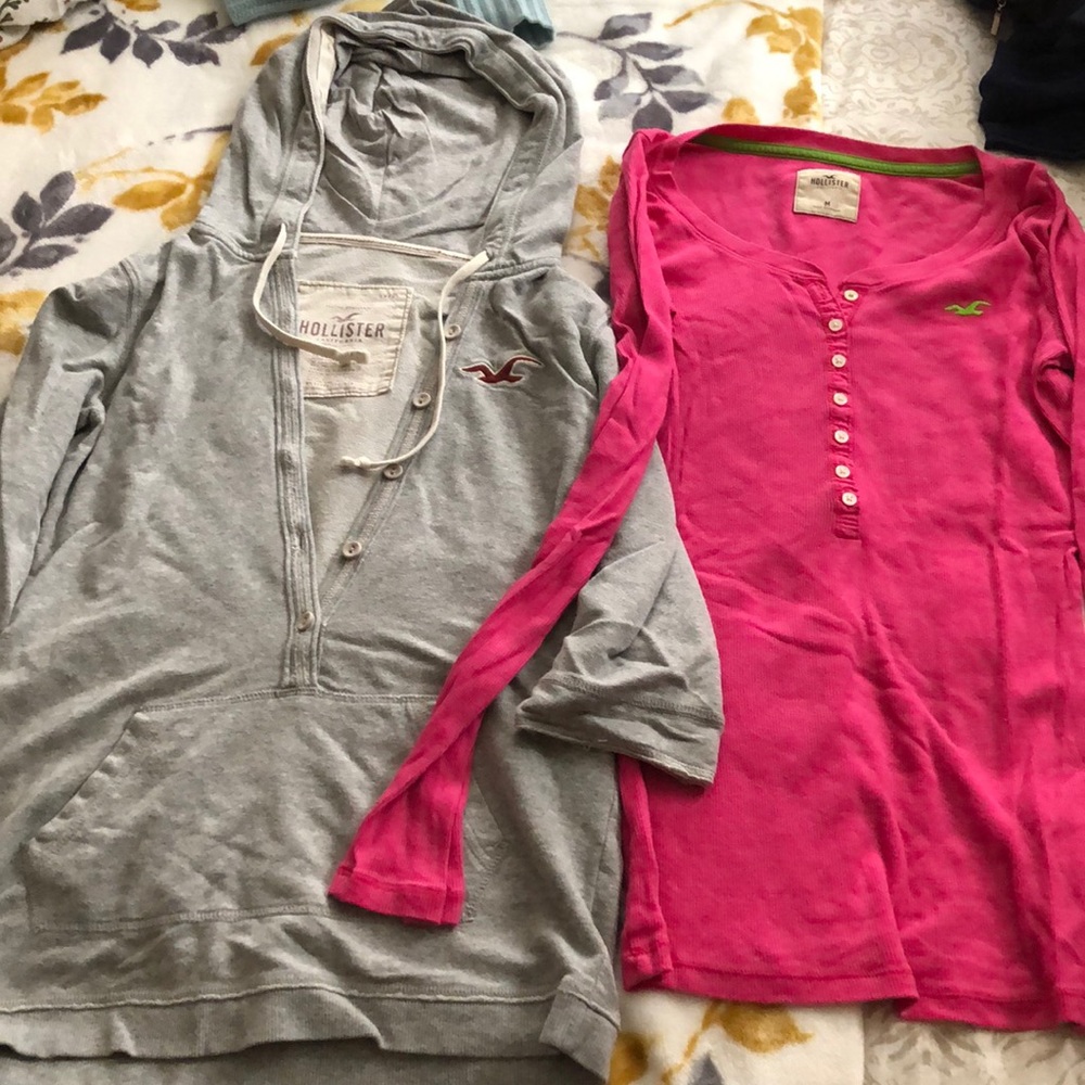 A long sleeve and a sweater